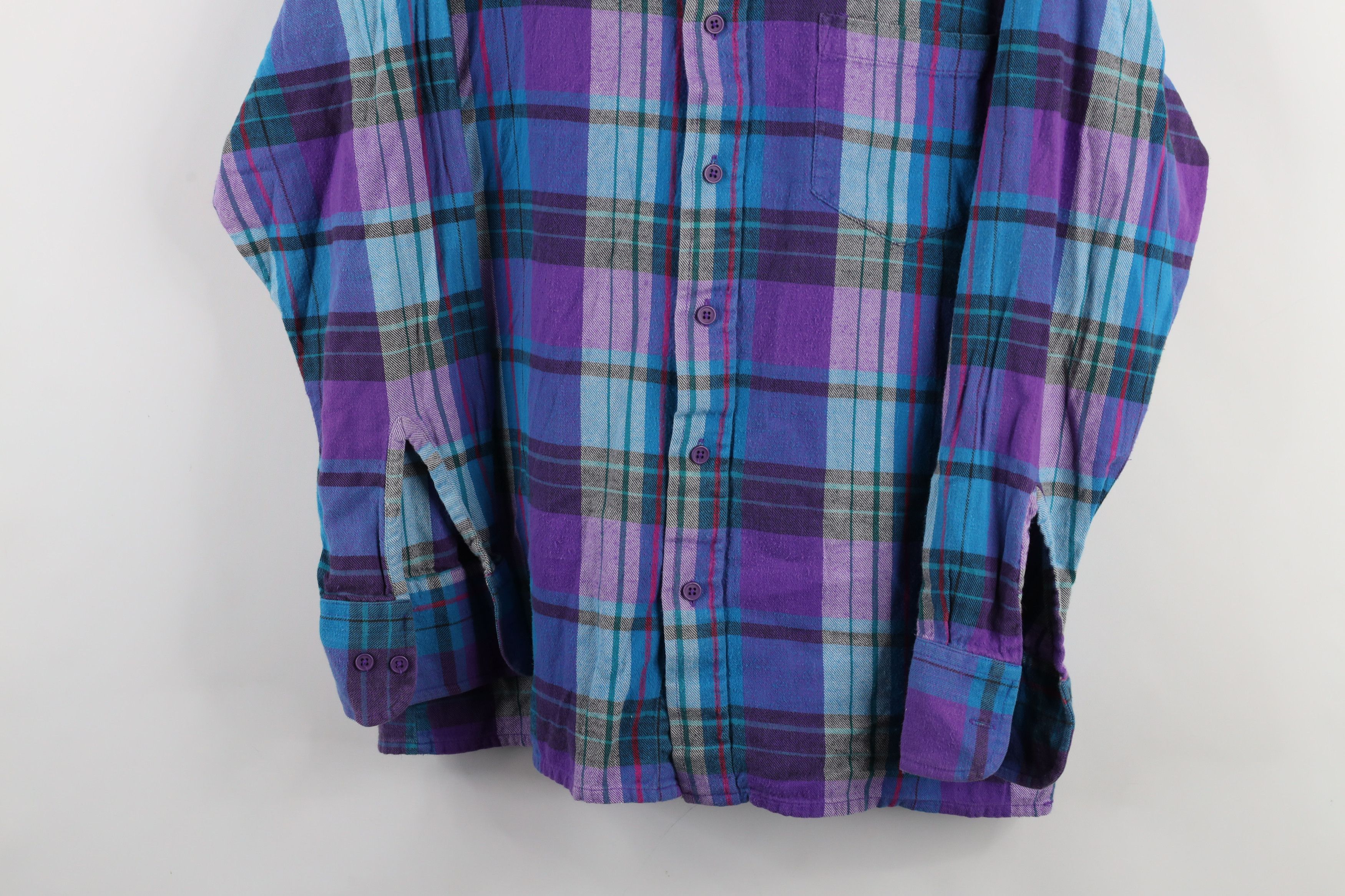 Vintage Vintage 90s Streetwear Flannel Collared Button Down Shirt Size US M / EU 48-50 / 2 - 3 Thumbnail