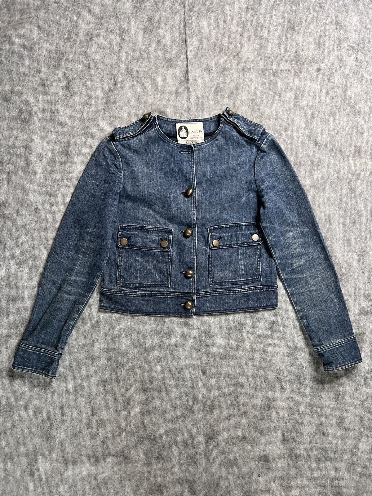 Lanvin LANVIN LOVES ACNE JEANS DENIM JACKET sz 38 WOMEN Size XS / US 0-2 / IT 36-38 - 1 Thumbnail