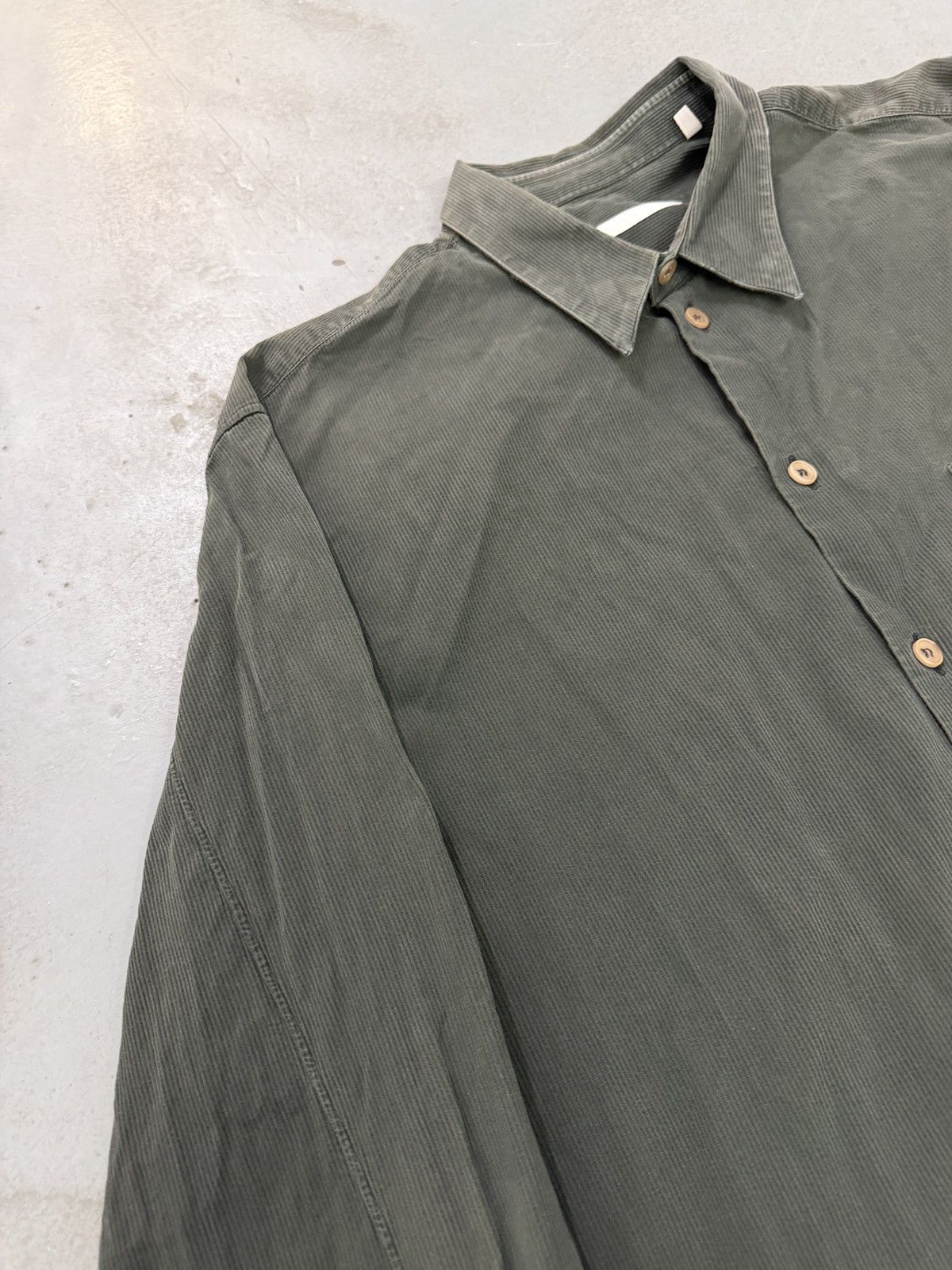 Helmut Lang Helmut Lang Vintage Faded Corduroy Shirt Size US XL / EU 56 / 4 - 3 Thumbnail