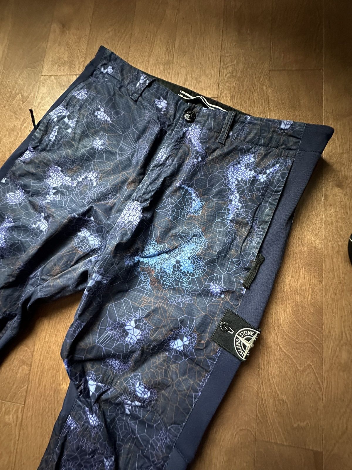 image of Stone Island Thermosensitive, Heat Reactive Pants in Blue, Men's (Size 33)