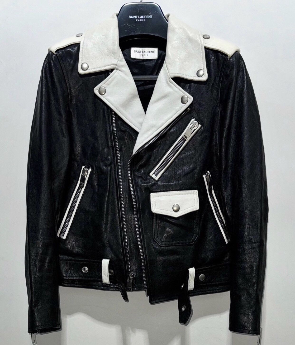 Saint laurent slp 14FW show leather jacket - DMC