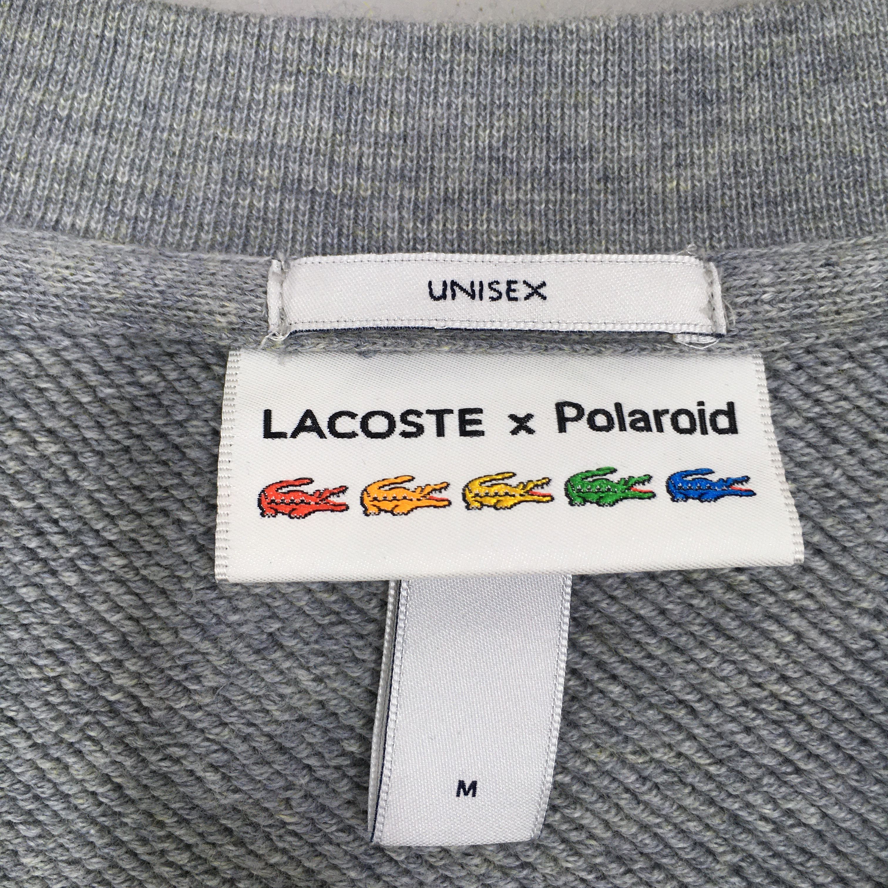 Lacoste Lacoste x Polaroid Gray Sweatshirt Medium big logo Size US M / EU 48-50 / 2 - 5 Thumbnail