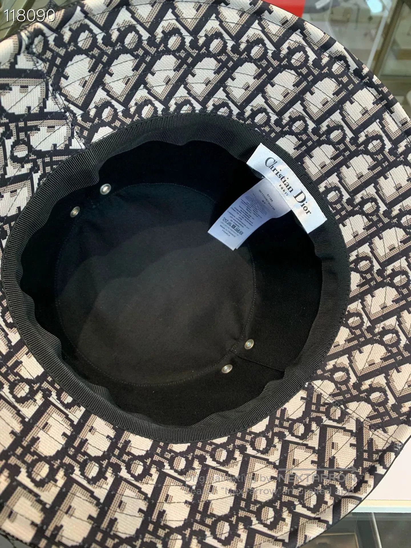 Dior Dior Leather & Lace Bucket Hat. Size ONE SIZE - 4 Thumbnail