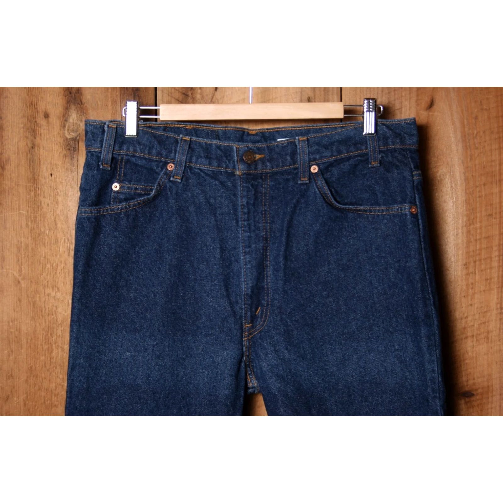 Levi's VINTAGE Levi's 517 Bootcut Jeans 34x36 Blue California USA Men Regular Denim Cotton 90s Vintage Mens Jeans Size US 33 - 2 Thumbnail