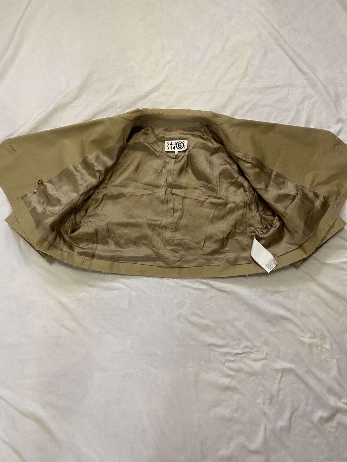 Maison Margiela MM6 Cropped Trench Coat SS21 Womens Italy