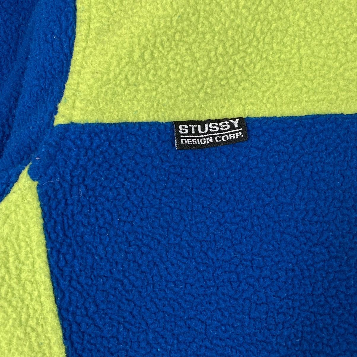 Stussy Crazy Y2K Stussy Diagonal Zipper Colorblock Fleece Jacket Size US S / EU 44-46 / 1 - 5 Thumbnail