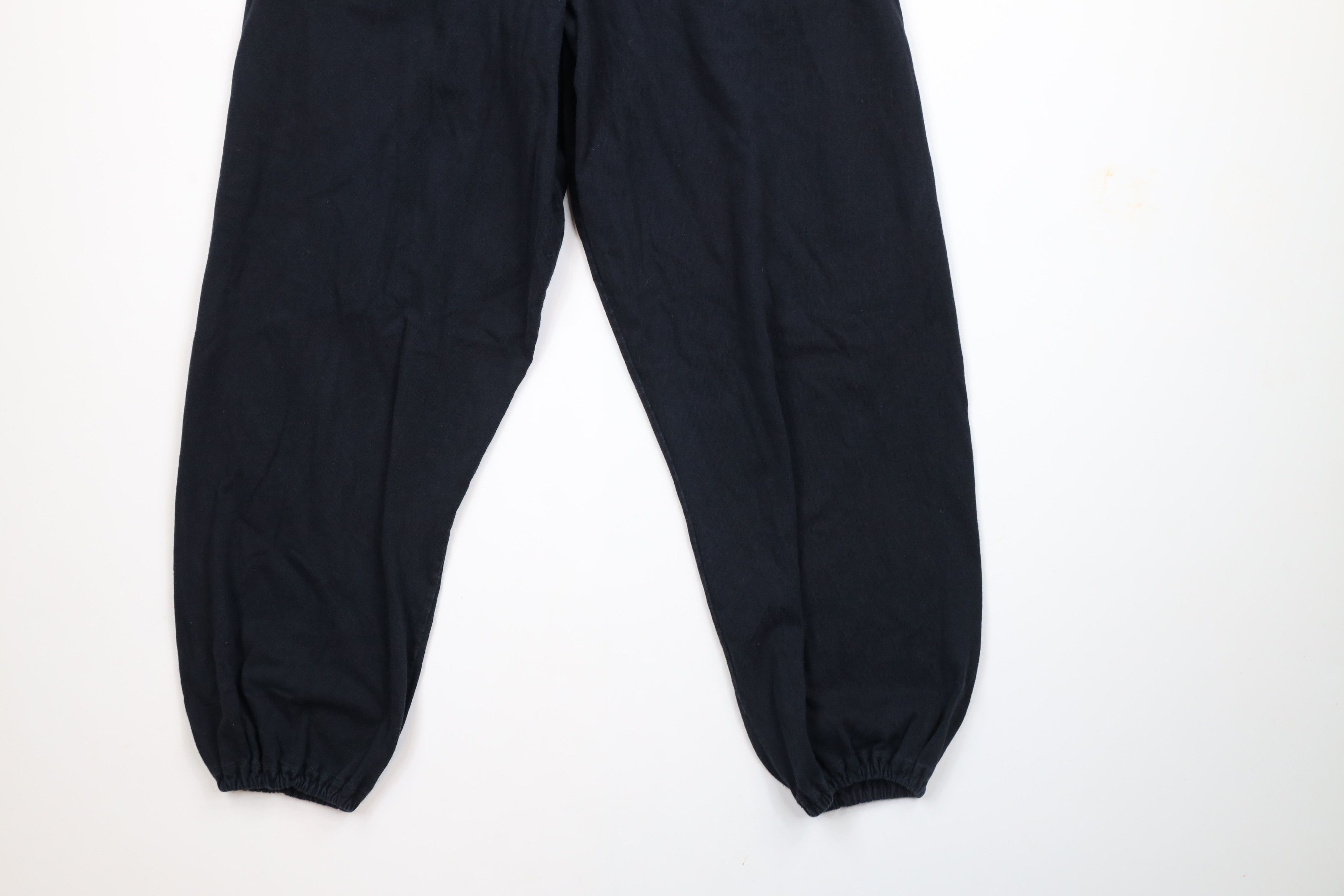 Russell Athletic × Vintage Vintage 90s Russell Athletic Cuffed Joggers Pants Black Size US 34 / EU 50 - 10 Thumbnail