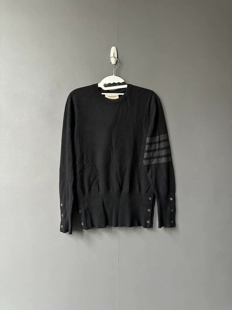 Thom Browne Thom Browne size1 Black and white cashmere sweater Size US S / EU 44-46 / 1 - 1 Thumbnail