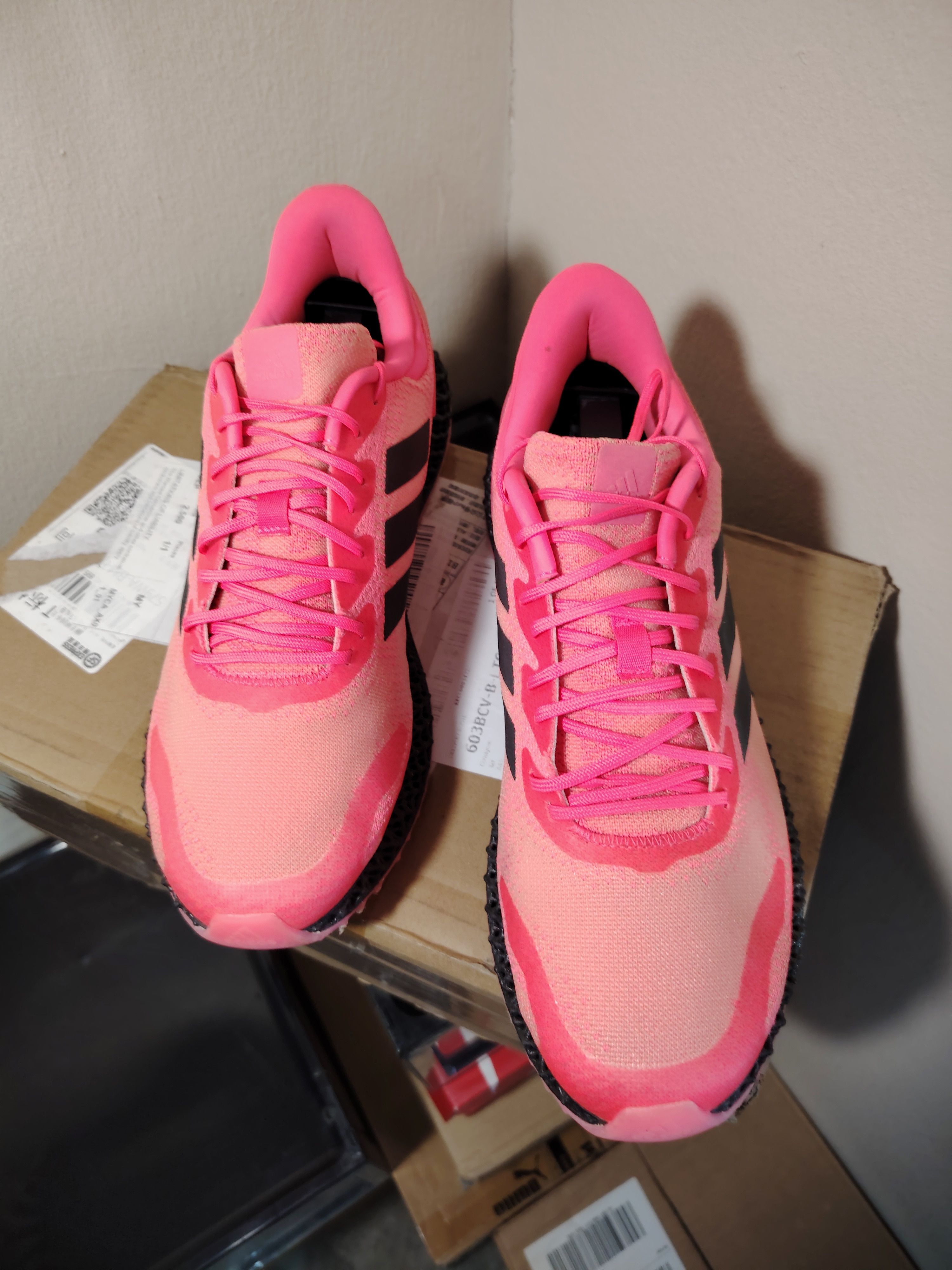 Adidas Adidas 4D Runner Signal Pink Free Shipping Size US 8.5 / EU 41-42 - 3 Thumbnail