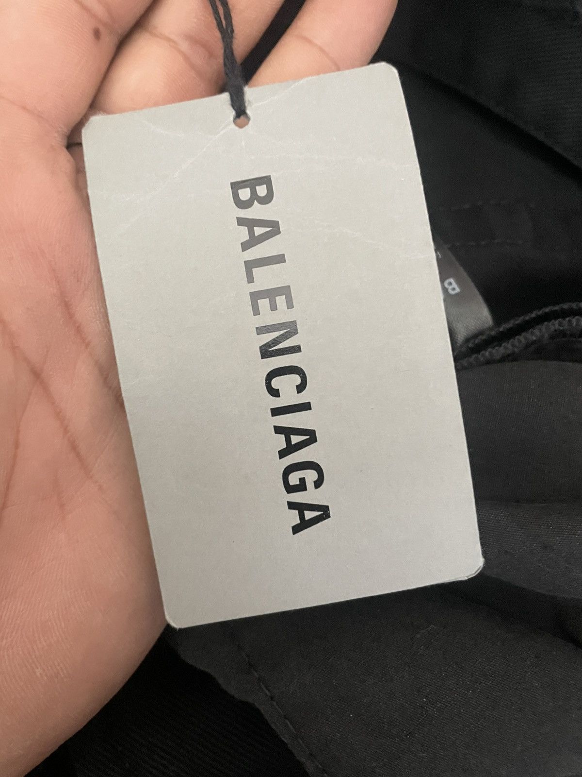 Balenciaga 2025 Balenciaga Over Knee Distressed Black Denim Shorts Size US 34 / EU 50 - 8 Thumbnail