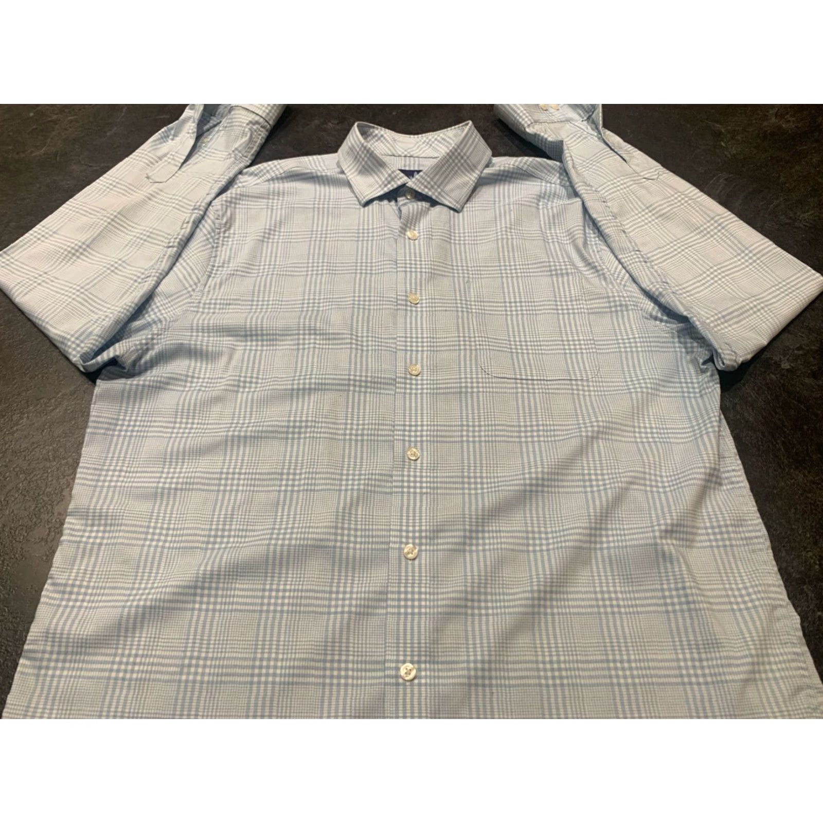 johnnie-O Johnnie-O Prep-Formance Button Down Plaid Shirt Blue Large Men's Size US L / EU 52-54 / 3 - 2 Thumbnail