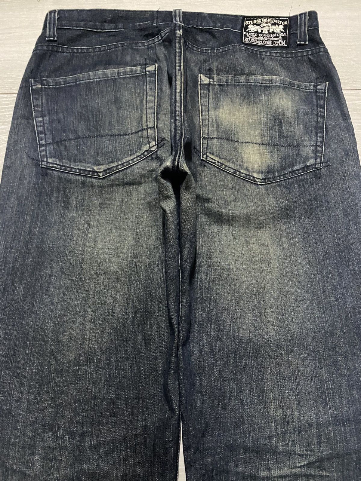 Stussy Vintage Stussy Garment WorkGear Mud Wash Baggy Jeans Size US 35 - 4 Thumbnail