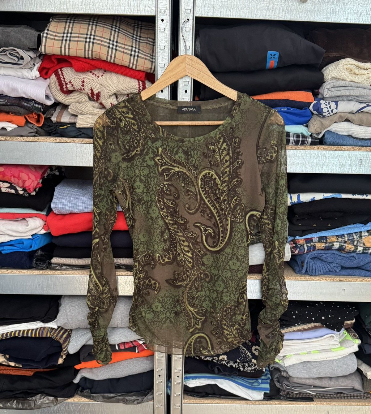 Japanese Brand Apanage all printed flowers mesh long sleeve style Gaultier Size M / US 6-8 / IT 42-44 - 19 Thumbnail