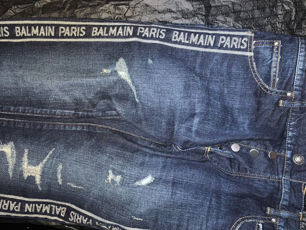 Balmain Balmain Logo-Stripe Skinny Jeans Size US 30 / EU 46 - 9 Thumbnail