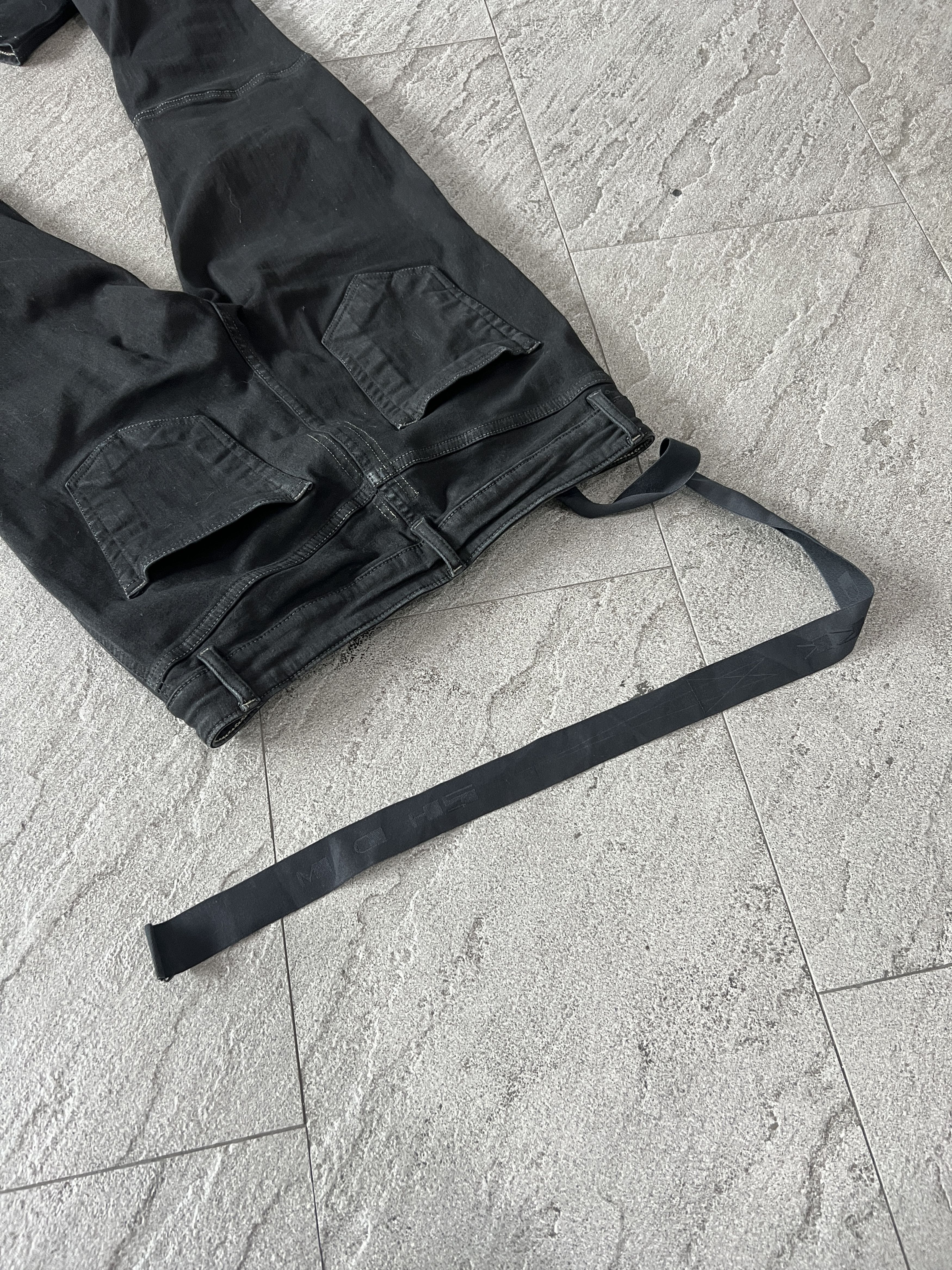 Rick Owens Drkshdw Rick Owens Rick Owens DRKSHDW Waxed Nagakin Denim Jeans S Size US 32 / EU 48 - 14 Thumbnail