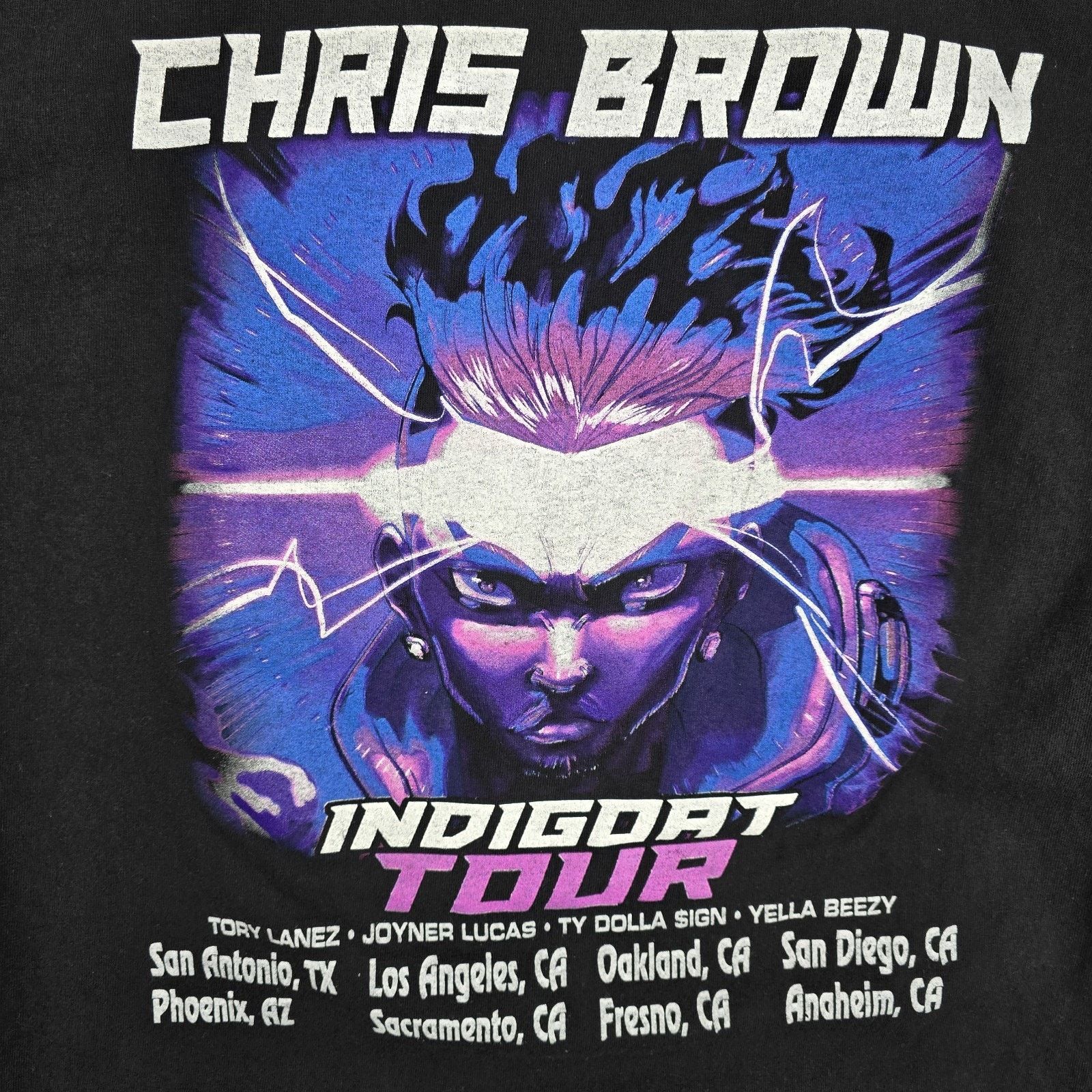 Alstyle Chris Brown Indigo Indigoat Album 2019 Tour Shirt Size Large Size US L / EU 52-54 / 3 - 8 Thumbnail
