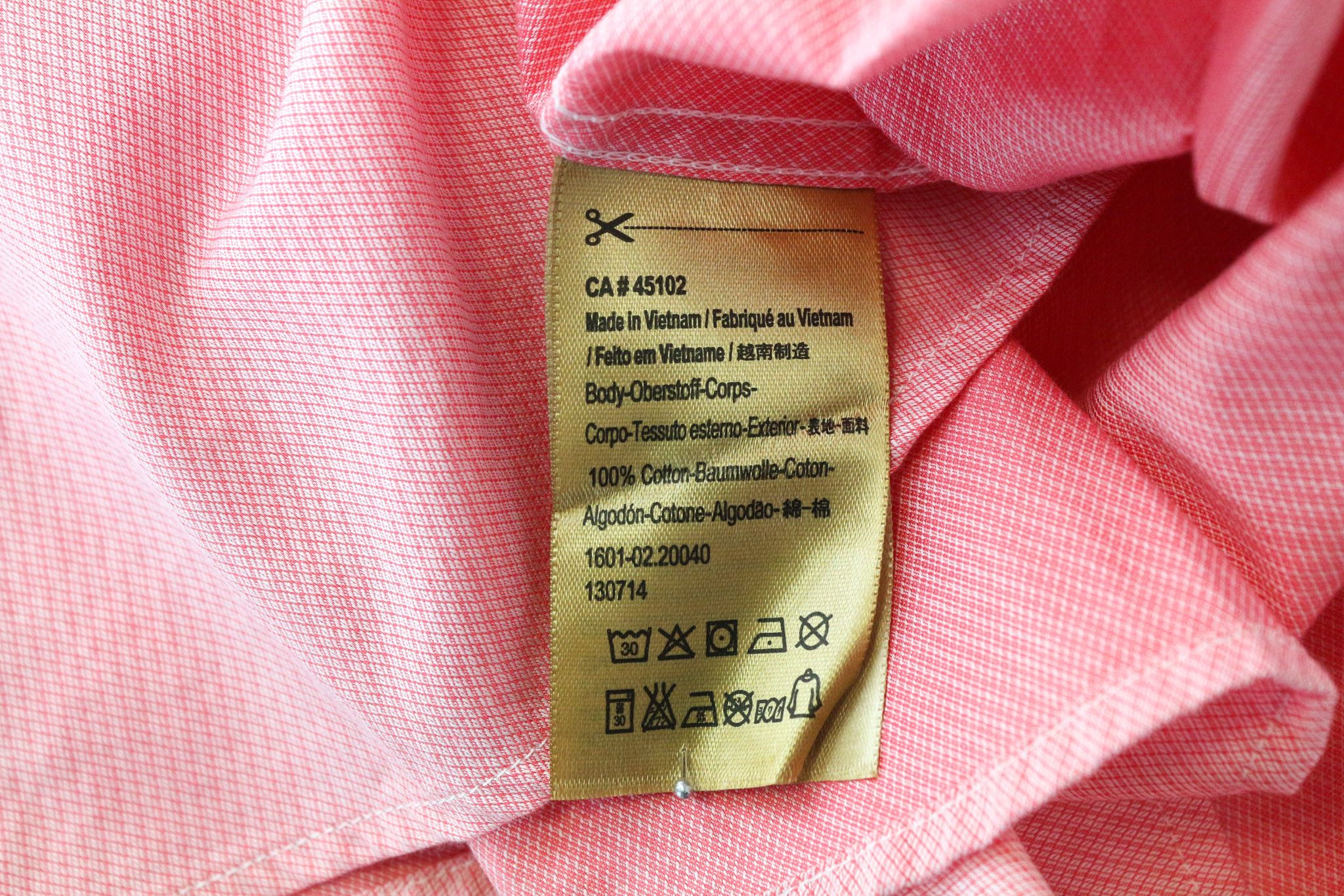 Scotch & Soda 2XL Pink Slim Melange Cotton Patterned Shirt 75873 Size US XXL / EU 58 / 5 - 7 Thumbnail