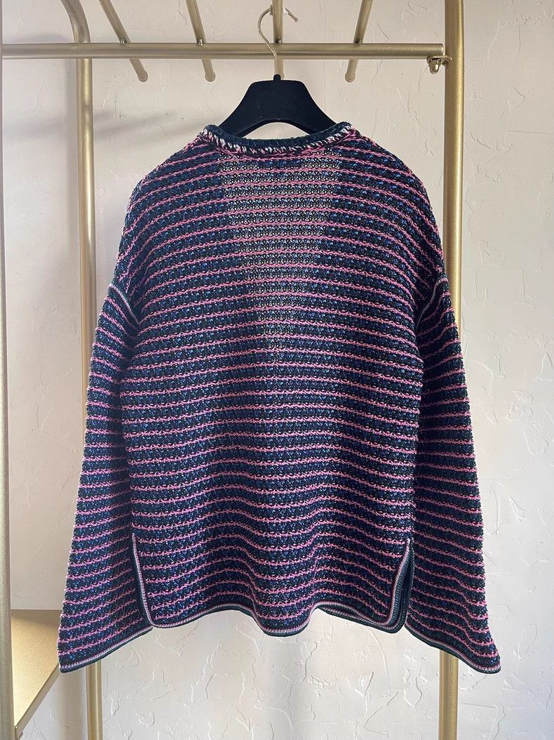 Chanel Chanel Purple knitted cardigan coat Size S / US 4 / IT 40 - 3 Thumbnail