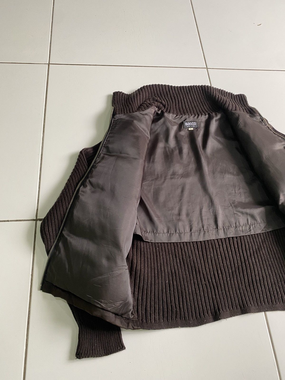 Basco Vintage 80s Basco Americansports puffy Knits PulloverJacket Size L / US 10 / IT 46 - 6 Thumbnail