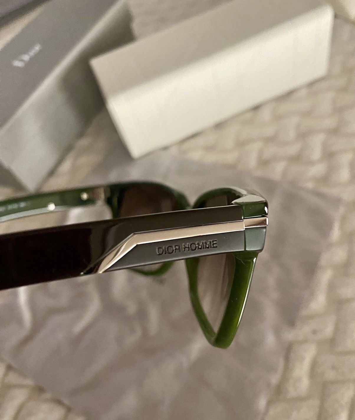 Dior × Hedi Slimane Dior Homme 🇮🇹 black tie 111s wayfarer HEDI slimane NEW Size ONE SIZE - 3 Thumbnail