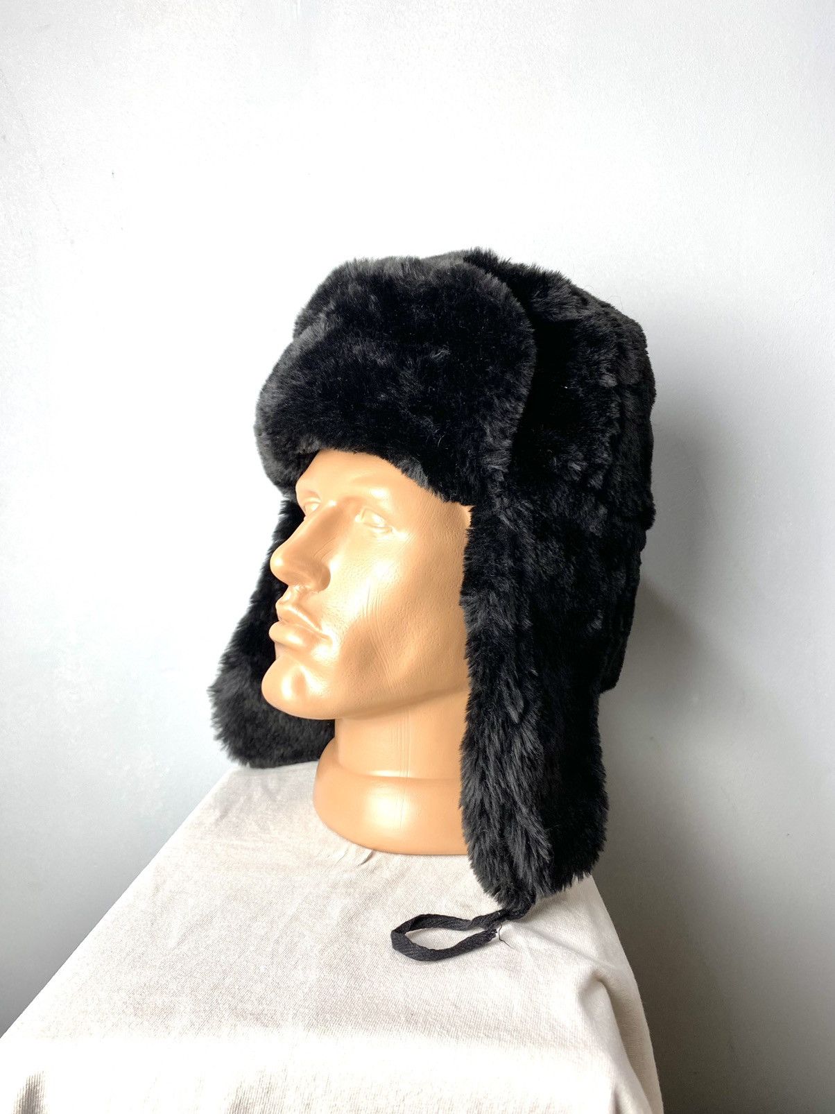 Vintage Vintage 90s Ushanka Beanie Mohair Streetwear Hype American Size ONE SIZE - 1 Thumbnail