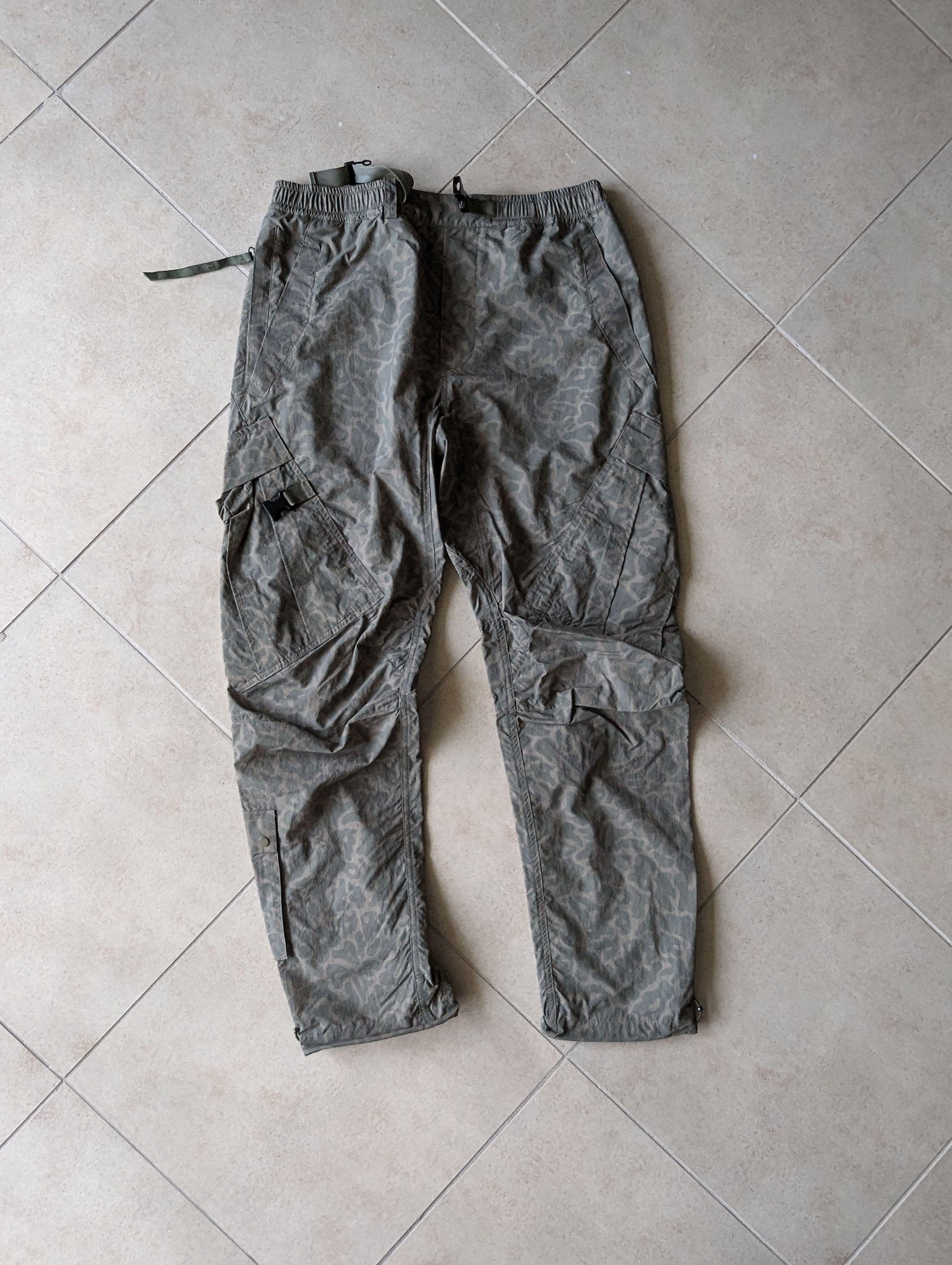 image of Maharishi 6440 Camo Tech Cargo Trackpants in Woodland Camo, Men's (Size 34)