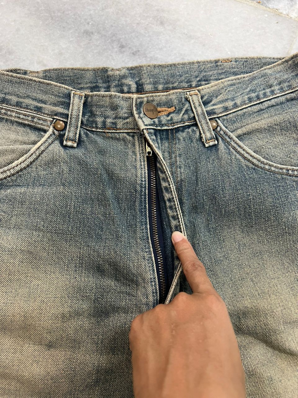 Wrangler Vintage Wrangler Blue Bell Rusty Selvedge Denim Size US 31 - 6 Thumbnail