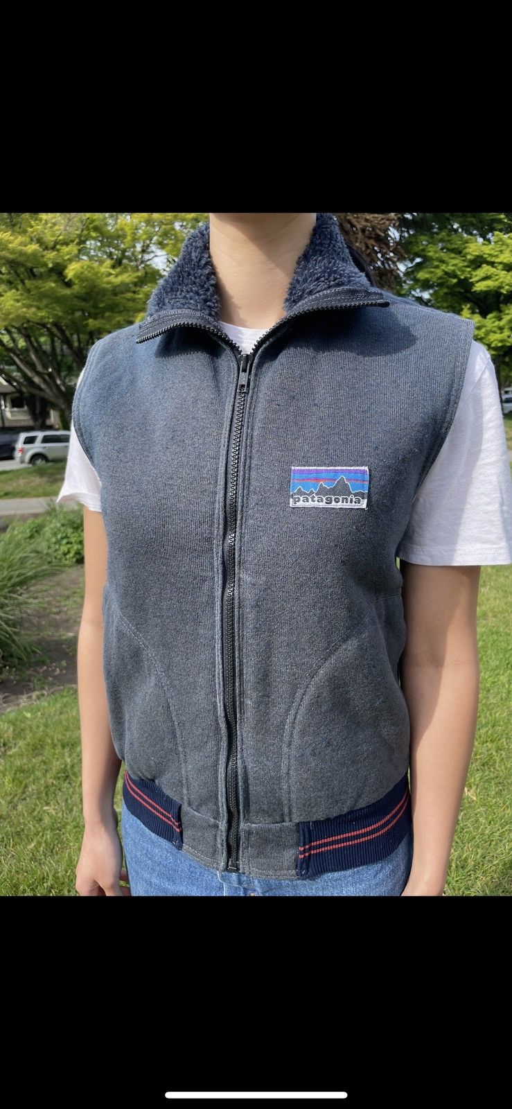 Patagonia Vintage 1970s Patagonia Navy Pile Vest XS Size US XS / EU 42 / 0 - 1 Thumbnail
