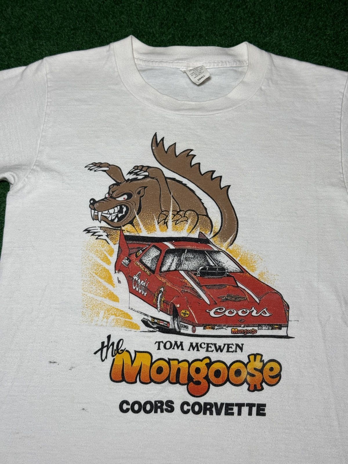 Vintage Vintage Drag Racing Shirt 80s Coors Tom Mongoose McEwen Tee Size US S / EU 44-46 / 1 - 3 Thumbnail