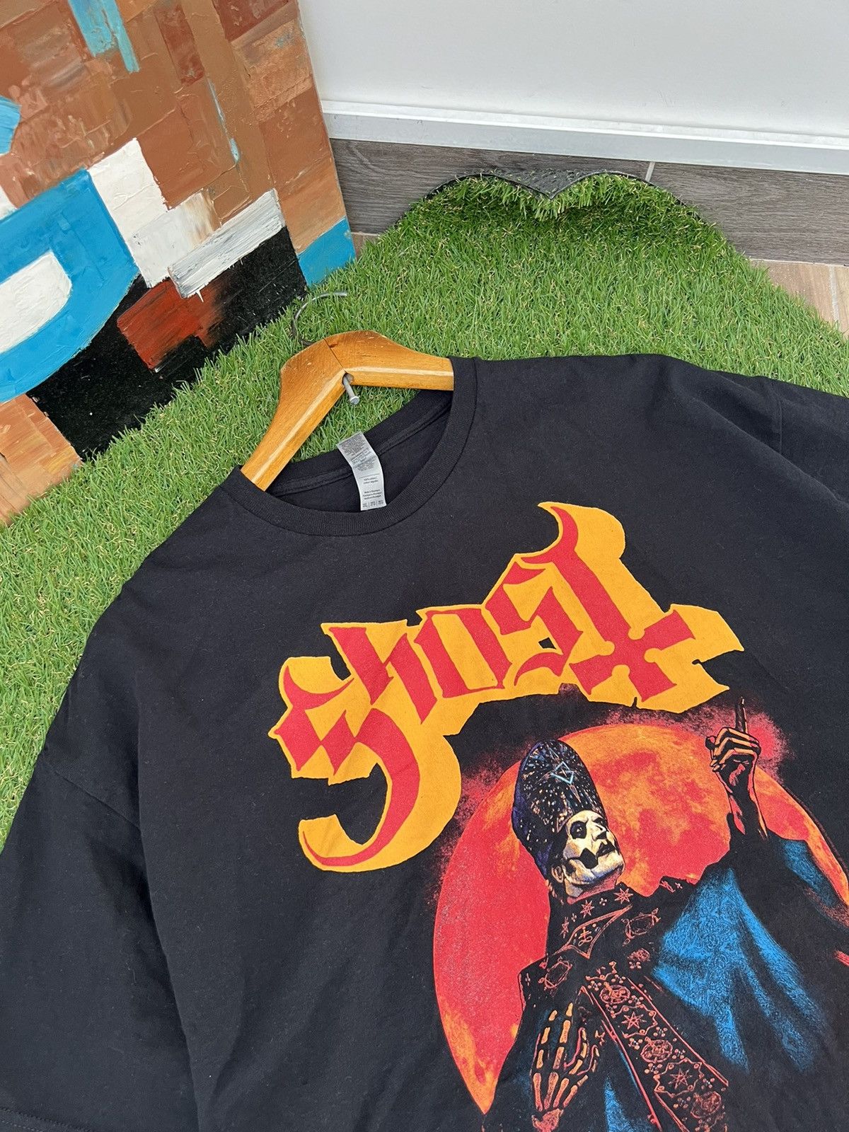 Band Tees × Vintage Vintage Y2K Ghost 2015 Metal Rock Tour T Shirt Size US XXL / EU 58 / 5 - 3 Thumbnail