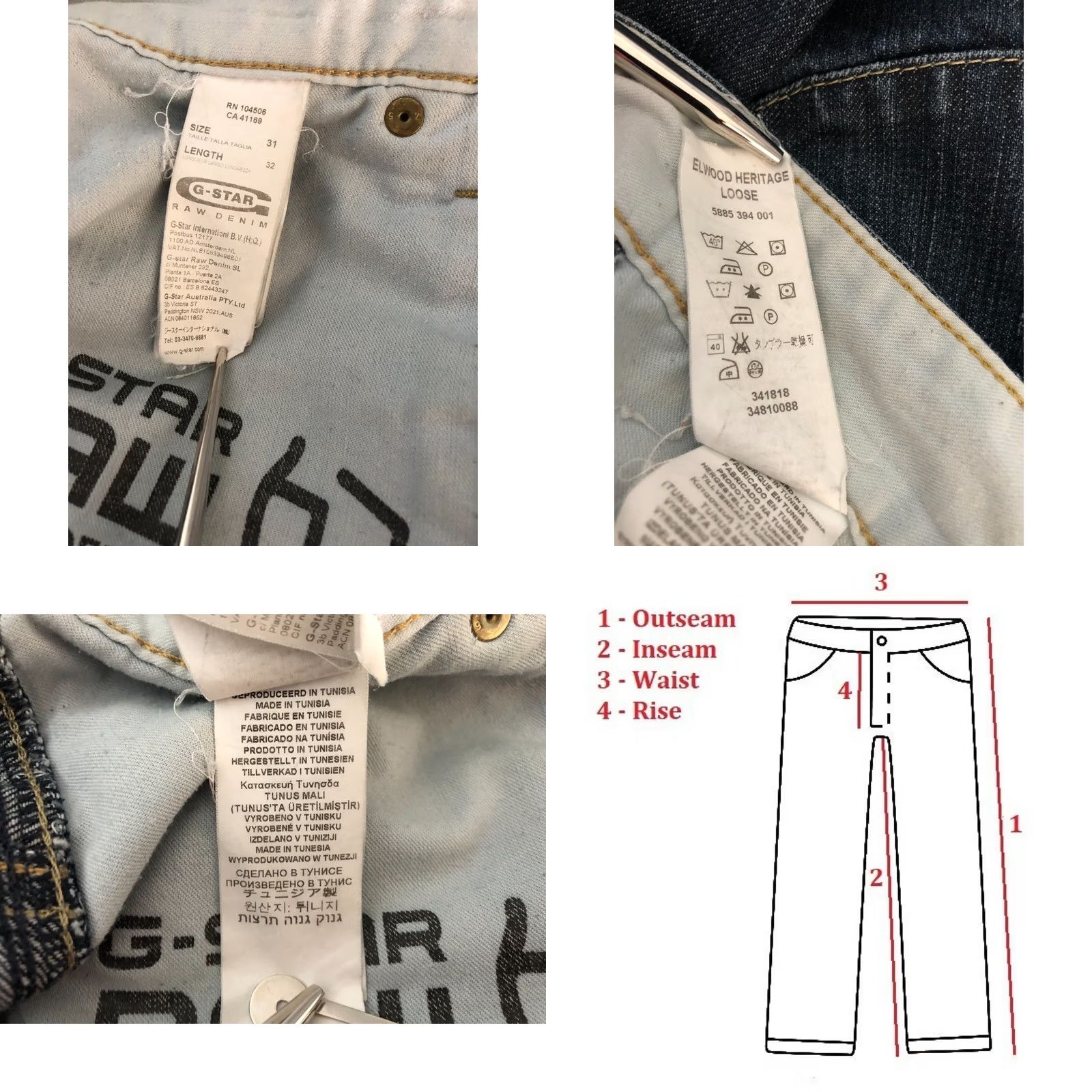 G-Star G-Star 5620 Elwood Heritage Loose Jeans Men's Blue Cotton Vintage Size 31 Regular Size US 31 - 10 Thumbnail