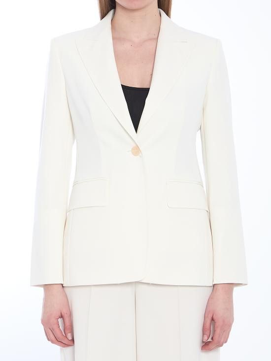 Max Mara MAX MARA Women Jackets 2511041021600 WHITE Size M / US 6-8 / IT 42-44 - 1 Thumbnail