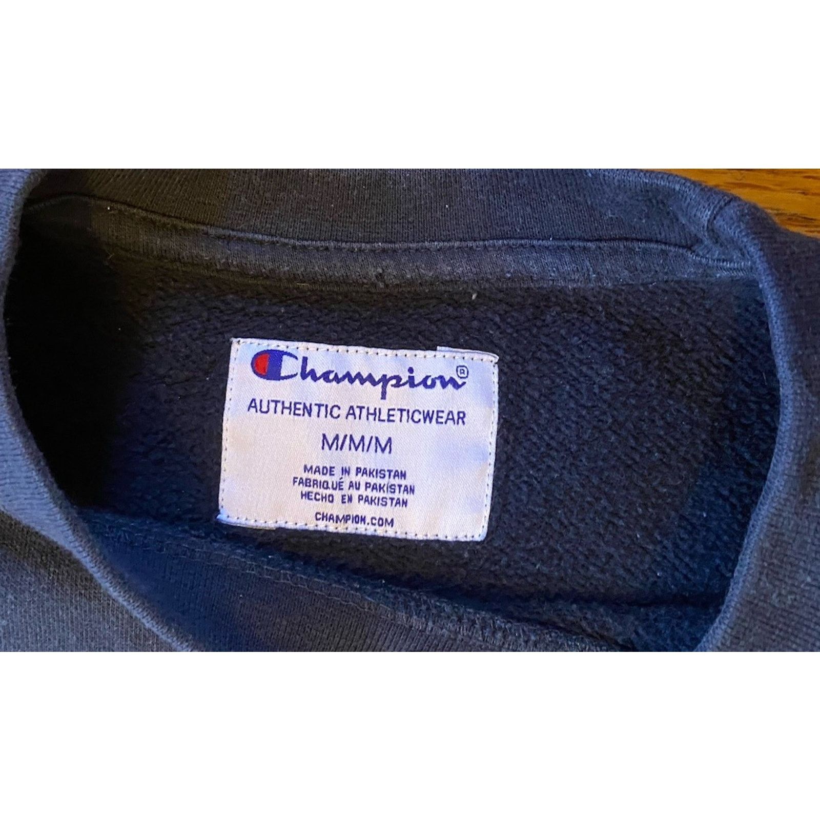 Champion Champion Authentic sweatshirt Men’s Medium Pullover Navy Size US M / EU 48-50 / 2 - 2 Thumbnail
