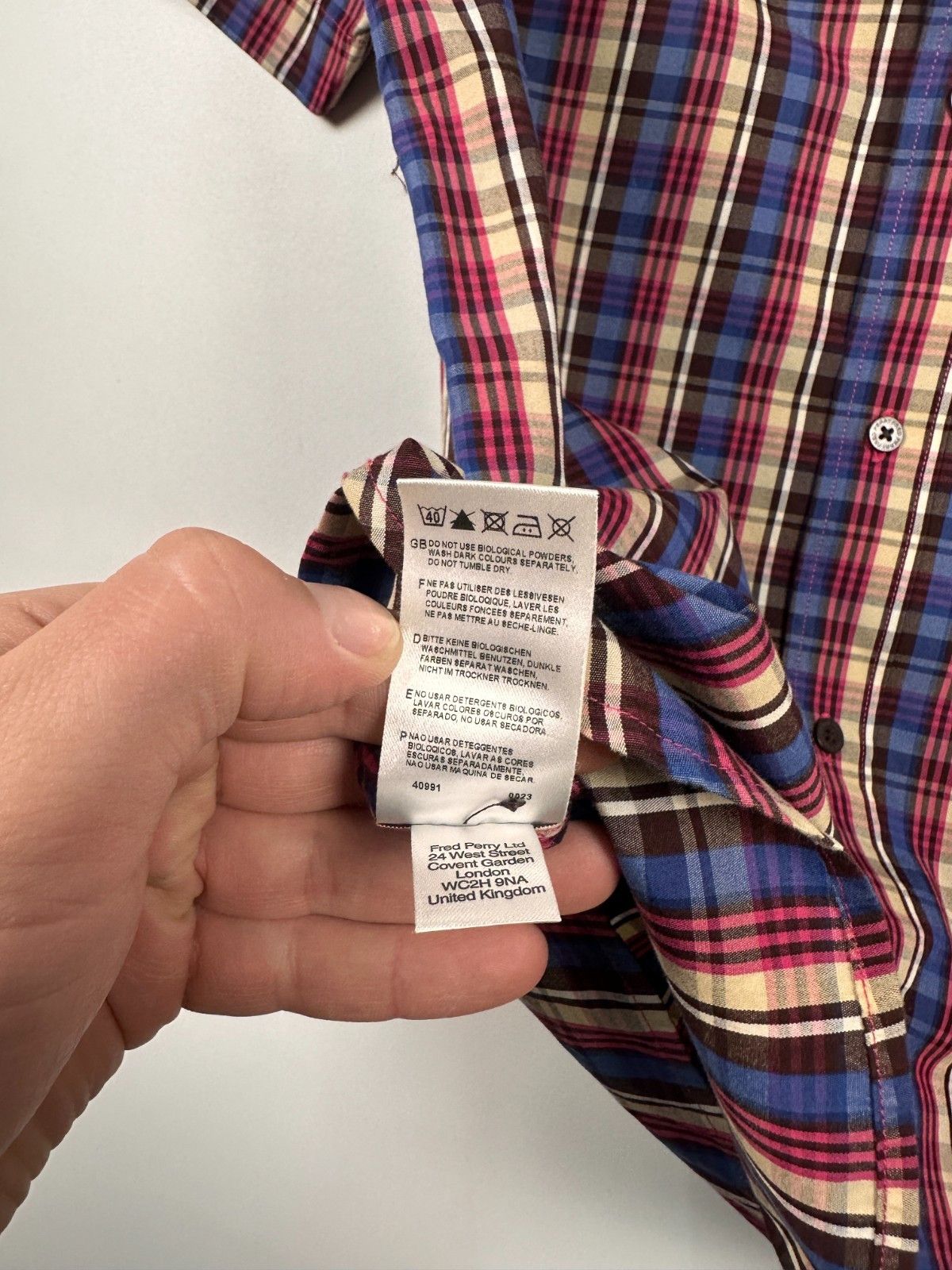 Fred Perry Fred Perry Check Shirt Button Down Short Sleeve Size S Size US S / EU 44-46 / 1 - 7 Thumbnail