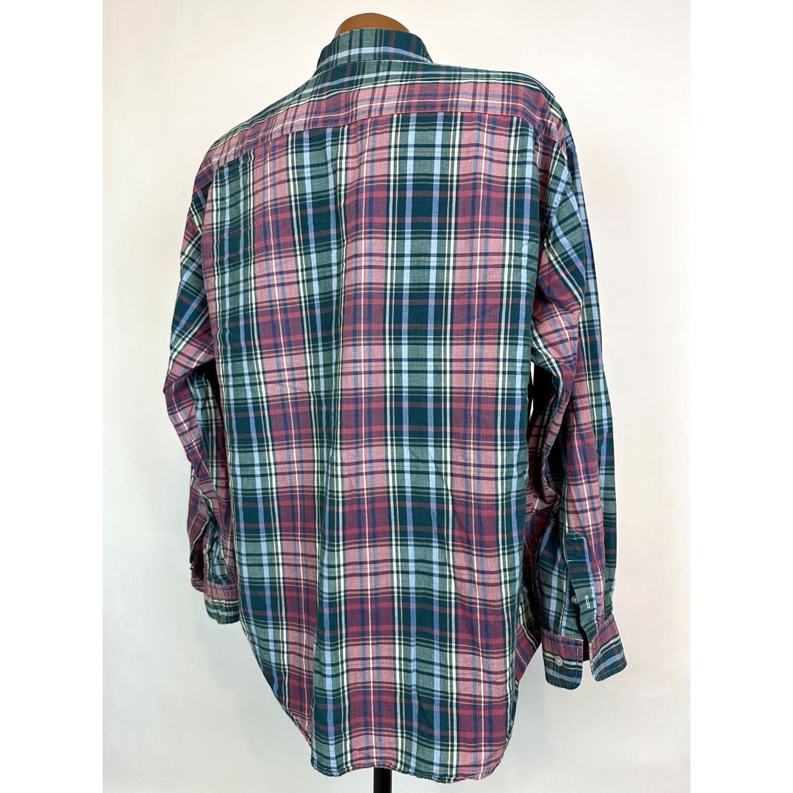 Dockers VINTAGE Dockers INDIGO Shirt Men L Oversized Plaid Cotton Button-Up Shirt Size US L / EU 52-54 / 3 - 7 Thumbnail