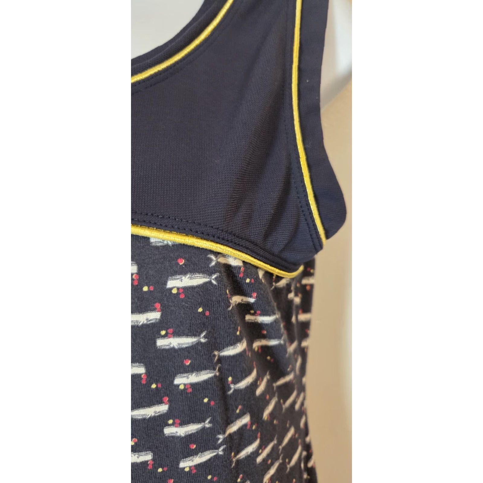 Vintage VINTAGE 90s Y2k Yumi Sporty Whale Print Dress Mini A-Line Blue 8 Womens Size M / US 6-8 / IT 42-44 - 5 Thumbnail
