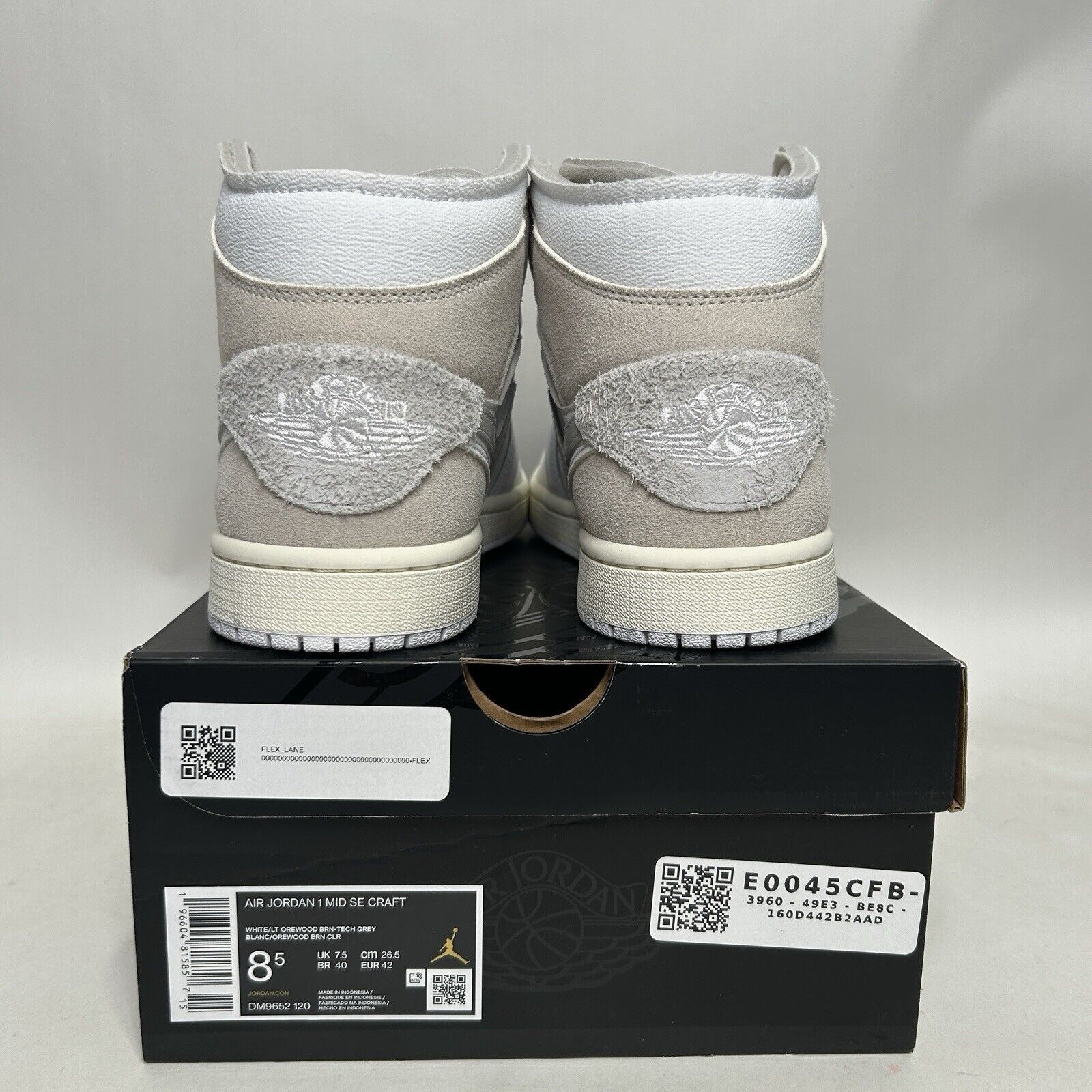 Jordan Brand Nike Air Jordan 1 Mid SE Craft “Orewood Tech Gray” 2024 Size US 8.5 / EU 41-42 - 4 Thumbnail