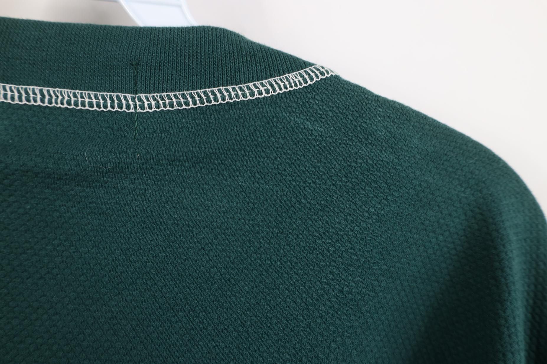 Vintage Deadstock Vintage 90s StreetwearThermal Knit T-Shirt Green Size US XL / EU 56 / 4 - 12 Thumbnail