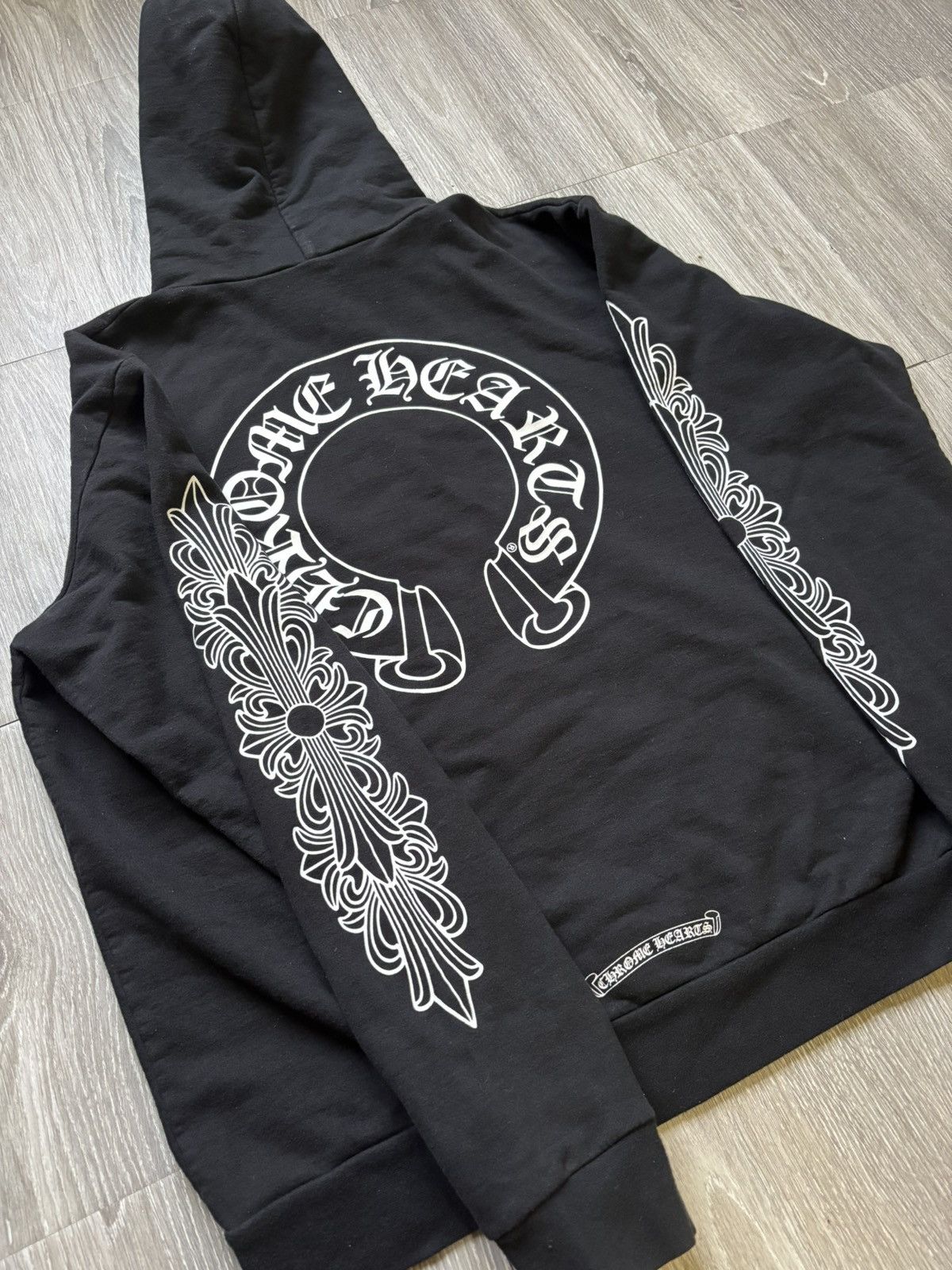 Chrome Hearts Chrome Hearts Floral Black Pullover Hoodie Size US L / EU 52-54 / 3 - 7 Thumbnail