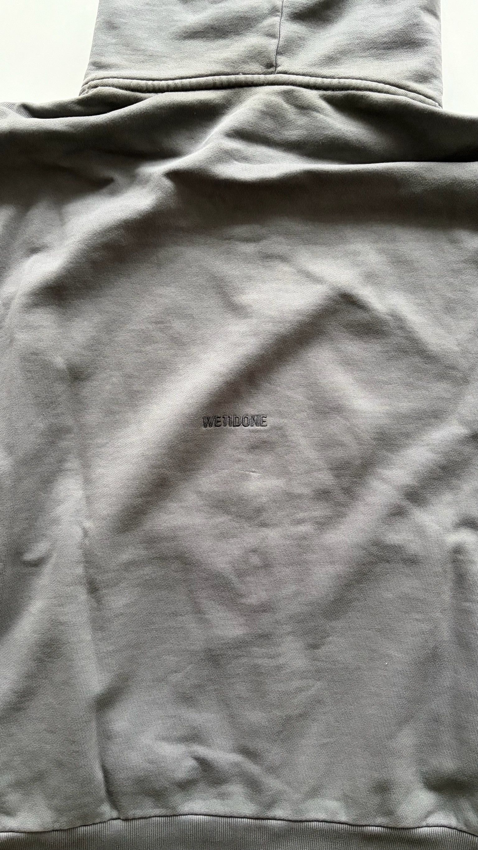 WE11DONE We11done Gray Zip Hoodie Size US M / EU 48-50 / 2 - 8 Thumbnail