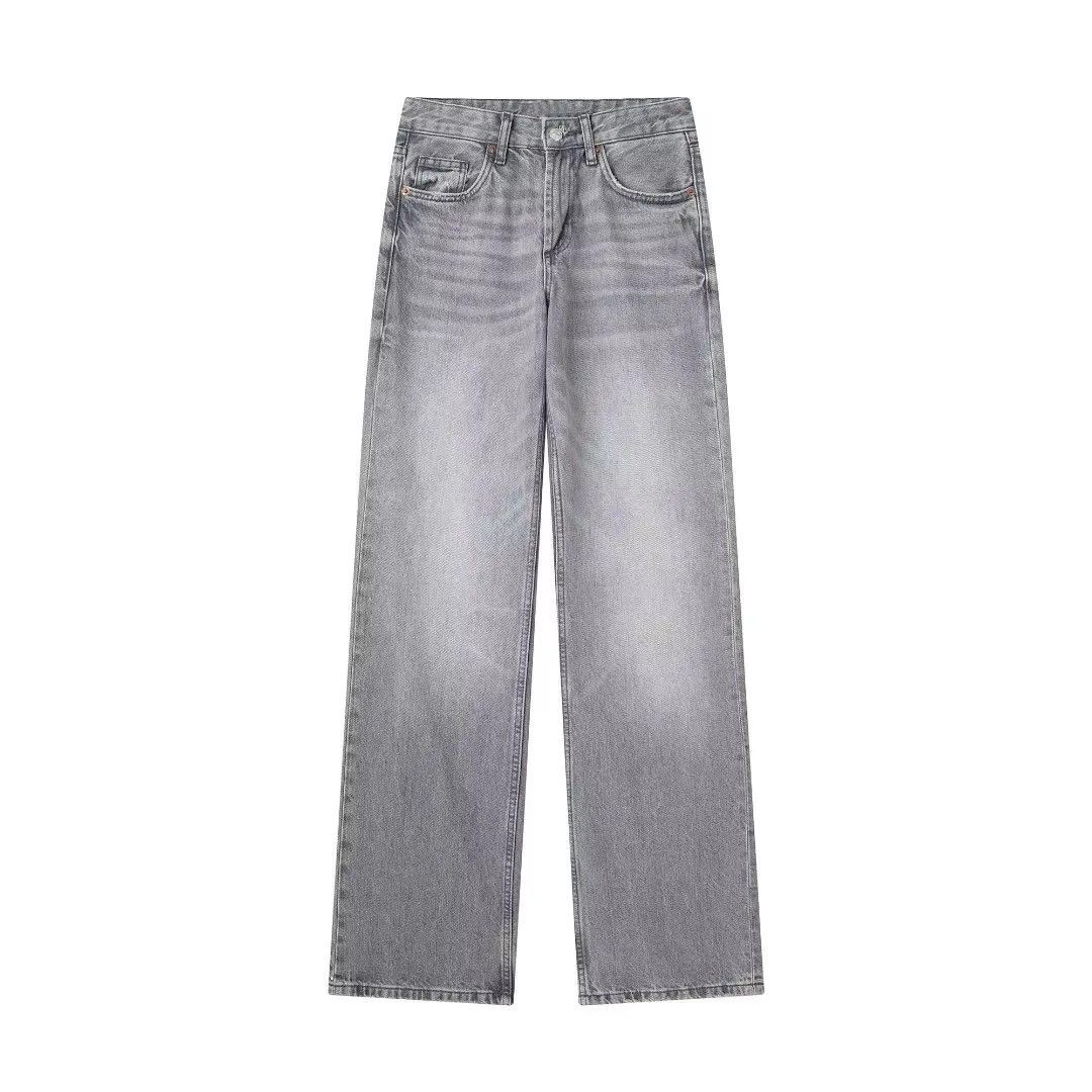 image of Women Casual Streetwear Long Jean in Grey (Size 29)