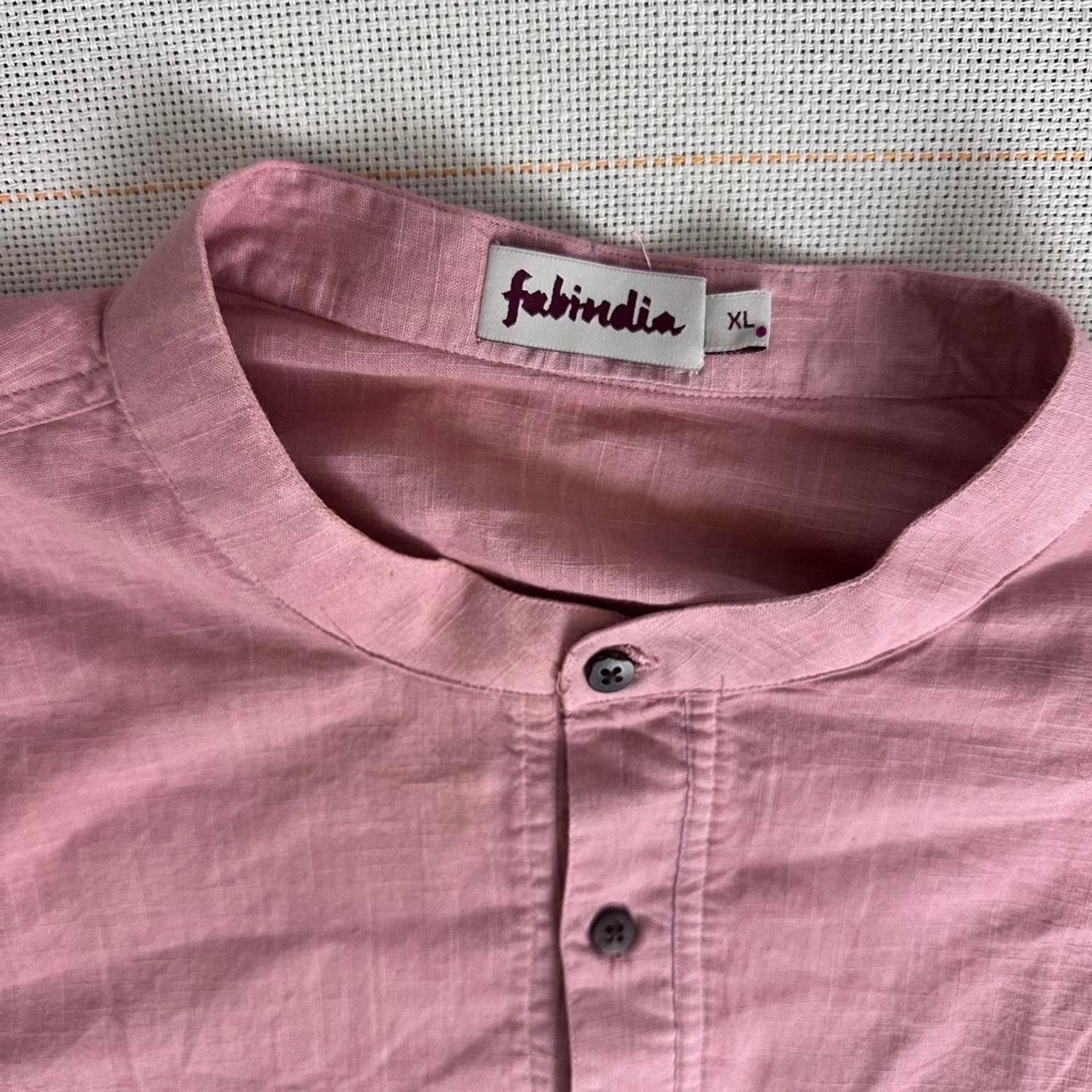 Other Pink and white fabindia India shirt Size US XL / EU 56 / 4 - 2 Thumbnail