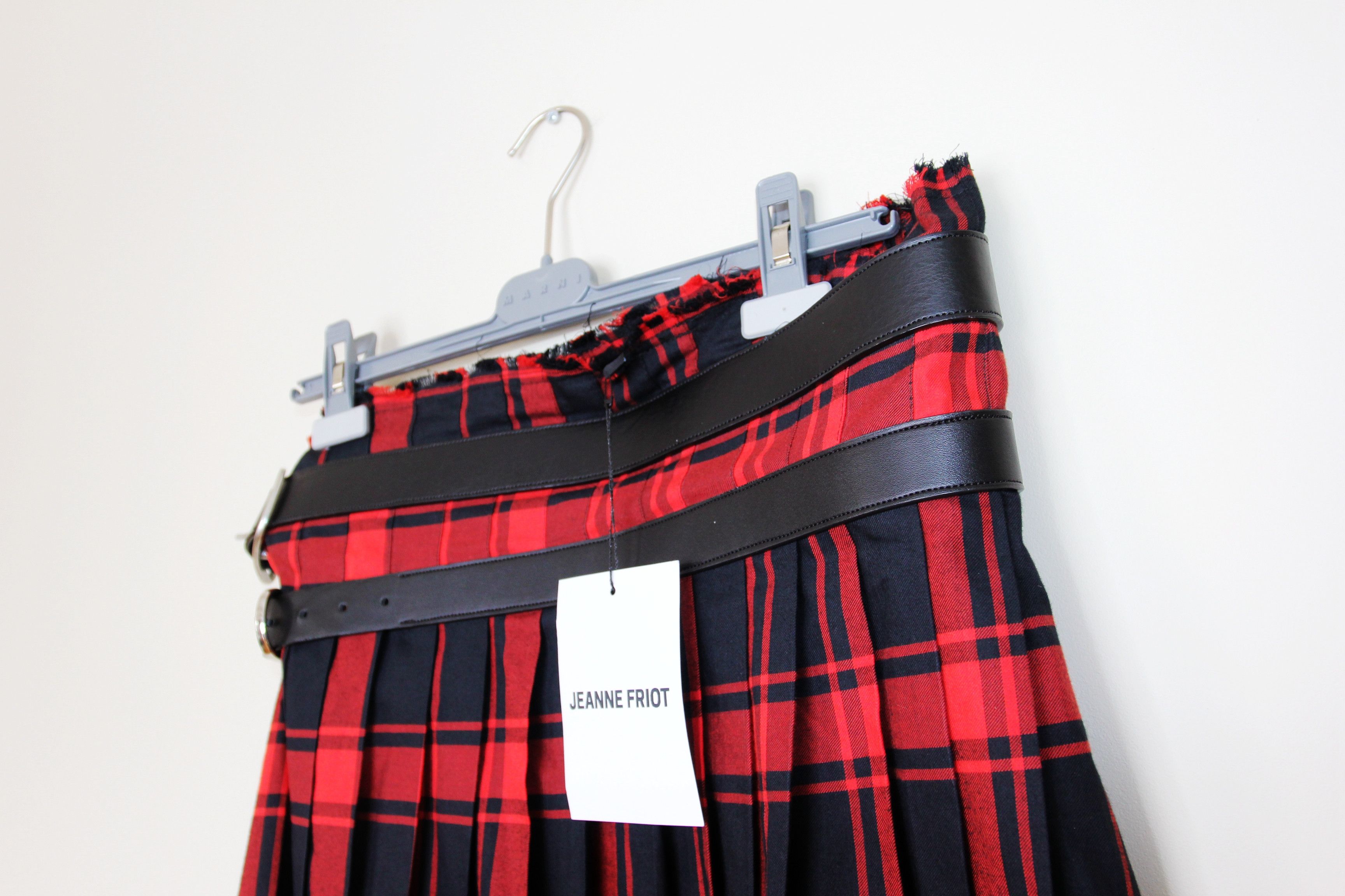 Other BNWT AW23 JEANNE FRIOT LONG TARTAN KILT S Size US 30 / EU 46 - 6 Thumbnail