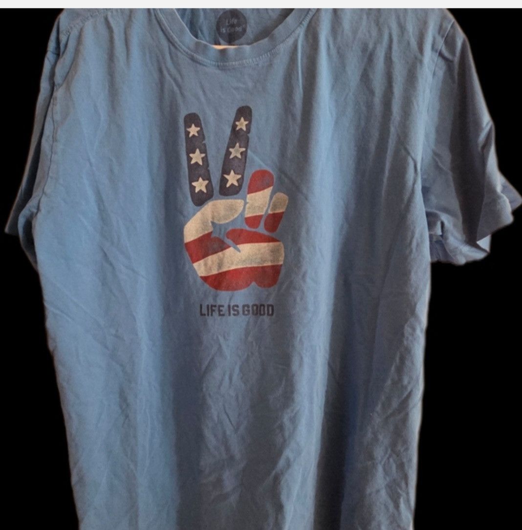 Life is Good Life is Good Peace America Crusher Tee, L Size US L / EU 52-54 / 3 - 1 Thumbnail