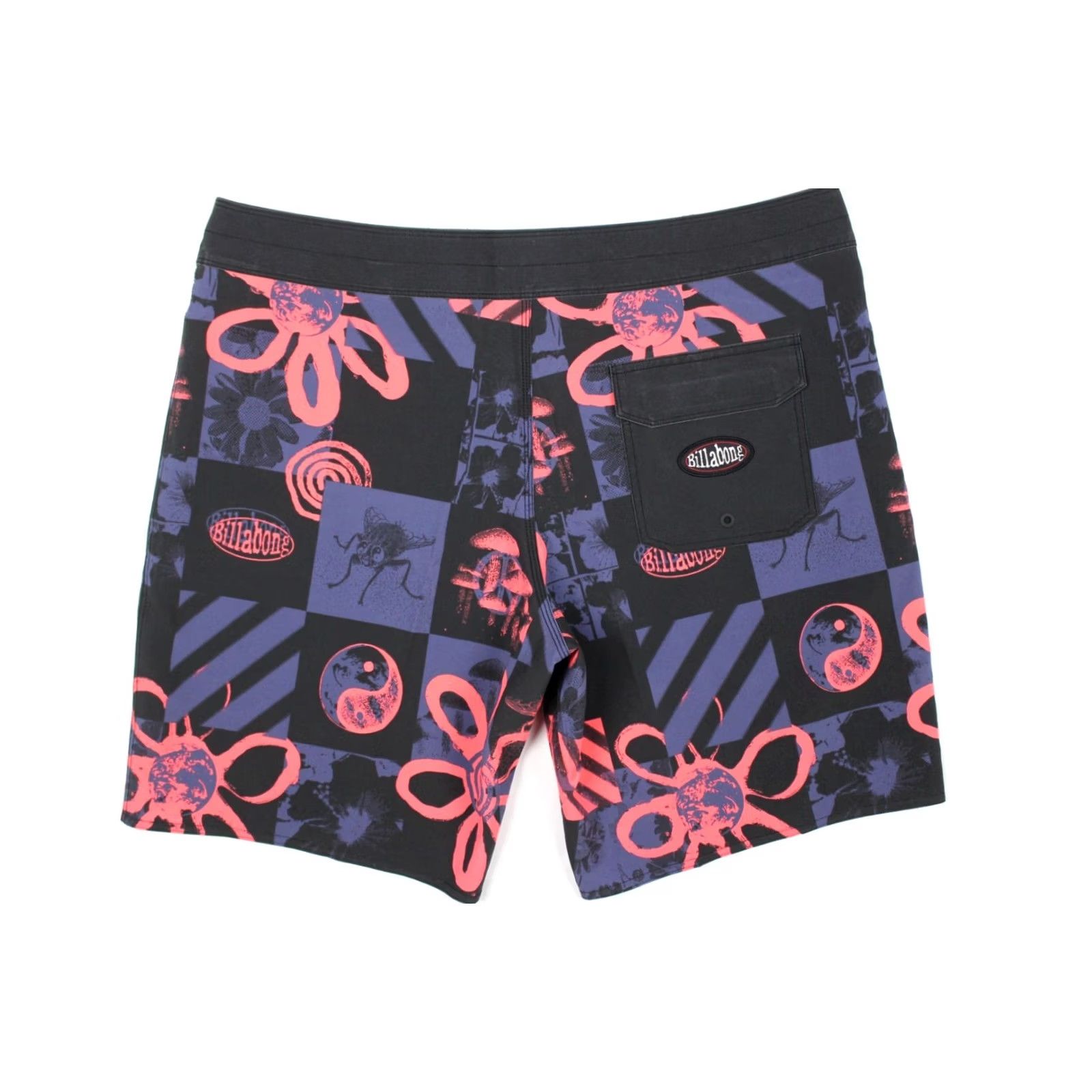 Billabong VINTAGE Billabong Men's Sundays Pro Board Shorts Mid Length 38 Washed Royal Multi KPF0 Size US 38 / EU 54 - 3 Thumbnail