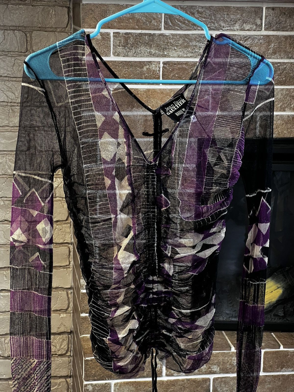 Jean Paul Gaultier Jean Paul Gaultier Multicolour Mesh Extra Long Sleeve Shirt Size M / US 6-8 / IT 42-44 - 9 Thumbnail