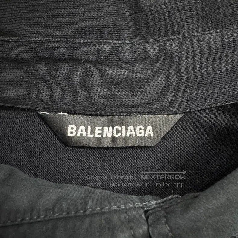 Balenciaga Balenciaga Buckle Embroidered Patchwork Shirt Size US S / EU 44-46 / 1 - 2 Thumbnail