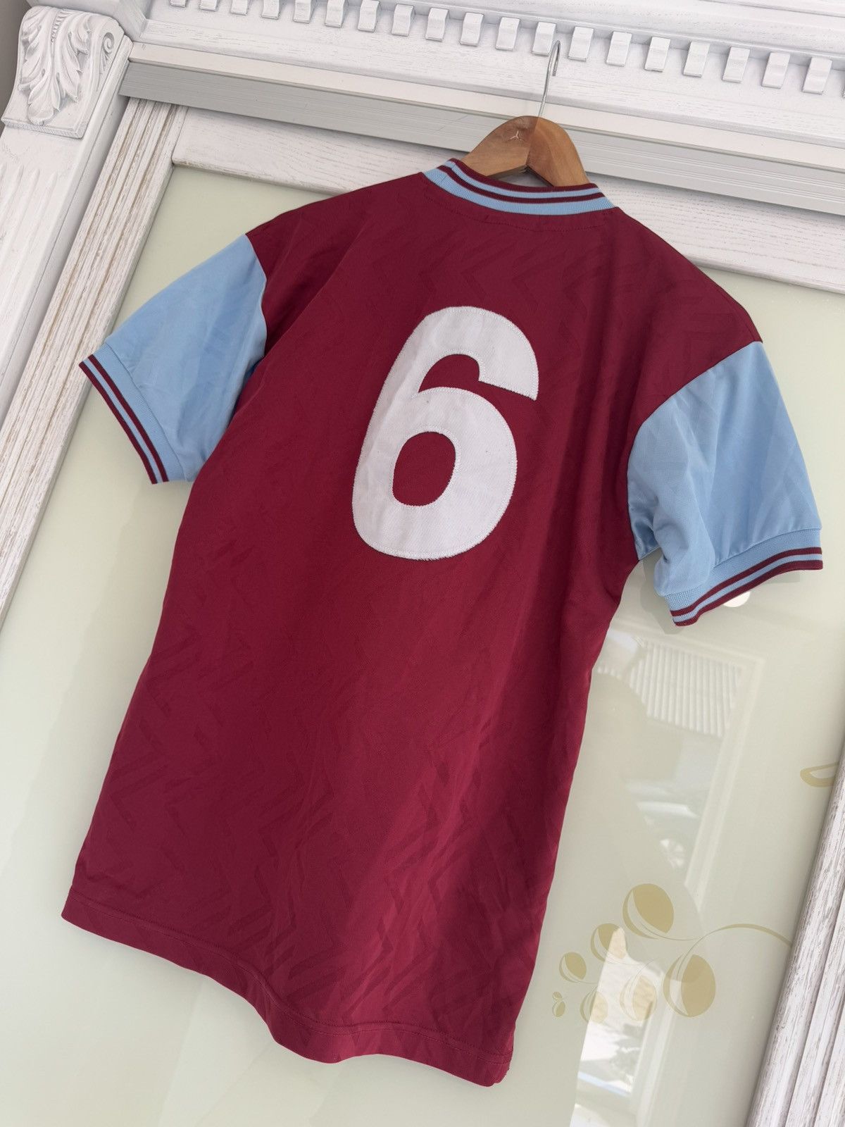Other Vintage West Ham 1994 Score Draw Soccer Jersey Football Kit Size US S / EU 44-46 / 1 - 8 Thumbnail