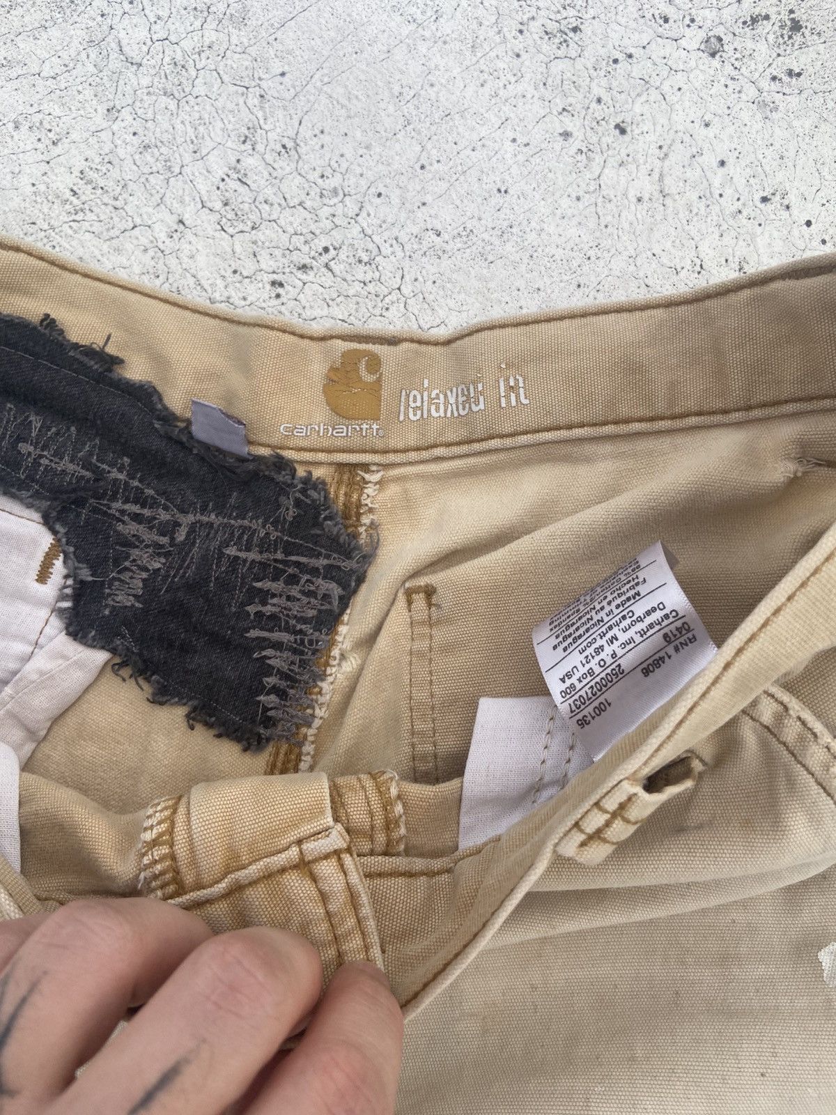 Carhartt Carhartt Distressed Vintage Beige 34x30 Size US 34 / EU 50 - 4 Thumbnail