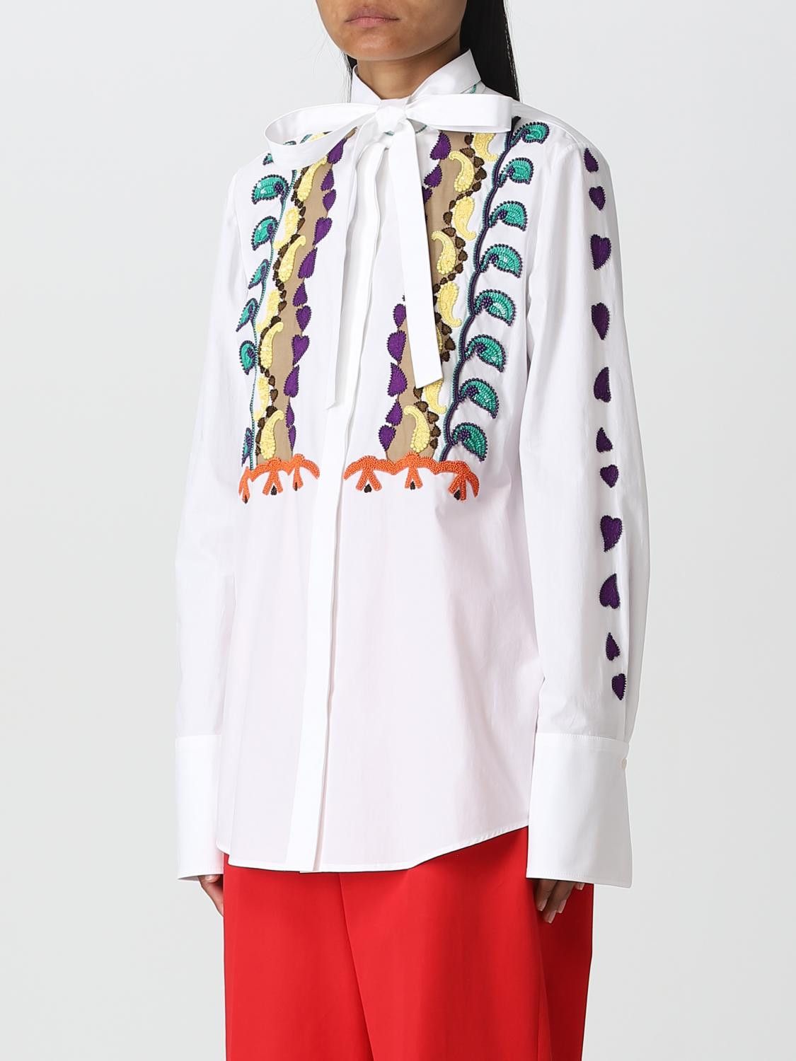 Valentino o1y0326 Patterned Shirt in Multicolor Size XS / US 0-2 / IT 36-38 - 4 Thumbnail